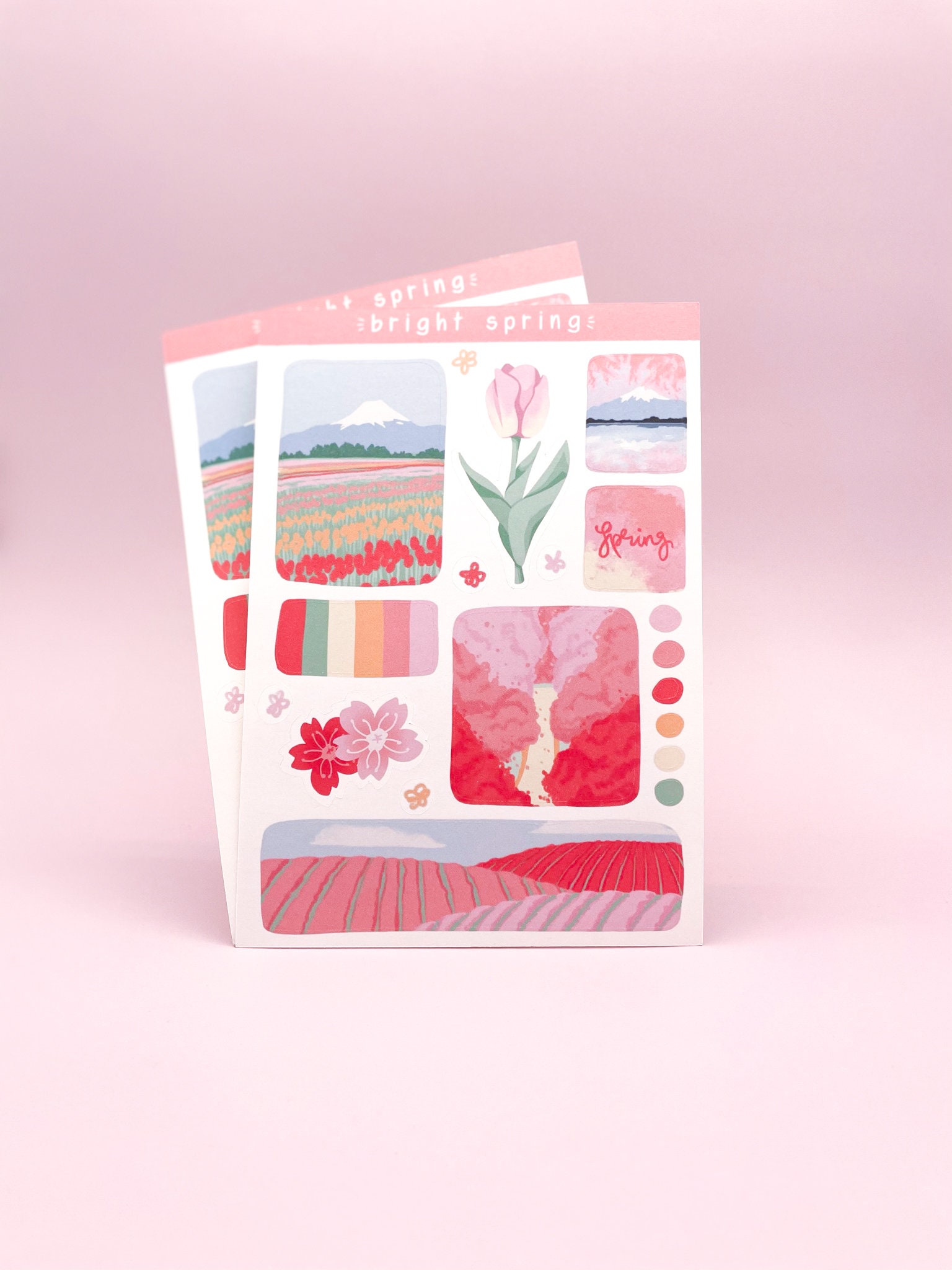 Four Seasons Sticker Sheet Spring Summer Autumn and Winter | Etsy