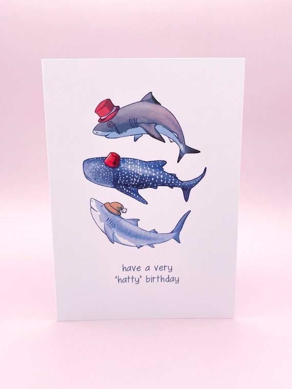 Baby Shark Geburtstagskarte – Personalisierbar Mit Aufklebern, 15,2 X 22,8 Cm, Mit Umschlag