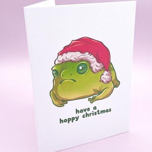 Hoppy Frog Christmas Card