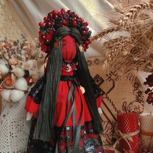 Ukrainian Motanka doll, Easter doll with candles and Easter basket, Collectible doll art, Easter gift for women, Unique decorative gift bild 7