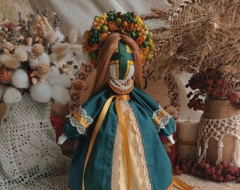 Ethnic doll Motanka, Amulet for female Ukrainian, Handmade doll Home charm doll made in Ukraine, Gift collectible doll, Decorative doll