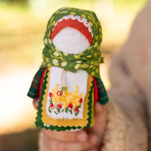 Embroidered Slavic Zernynka dolls