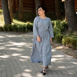Linen dress for women