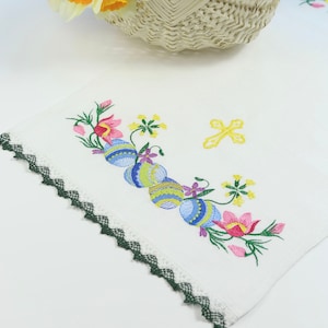 Linen Pascha basket cover