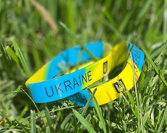 Bracciale Ucraina, Gioielli Ucraina, Bandiera Ucraina, Stand con Ucraina, Bracciale della Pace, Bracciale Blu e Giallo per Uomini Donne e Bambini, Regalo