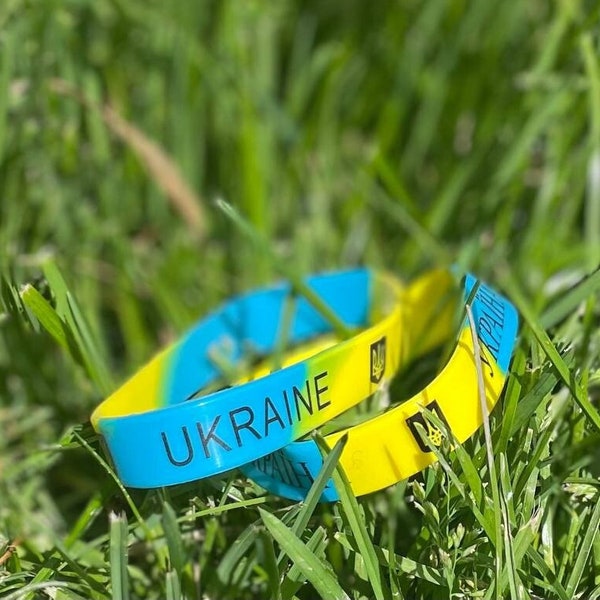 Ukraine Bracelet, Ukraine Jewelry, Ukraine Flag, Stand with Ukraine, Peace bracelet, Blue and Yellow Bracelet for Men Women and Kids, Gift