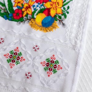 Handmade Ukrainian Easter Basket Cover