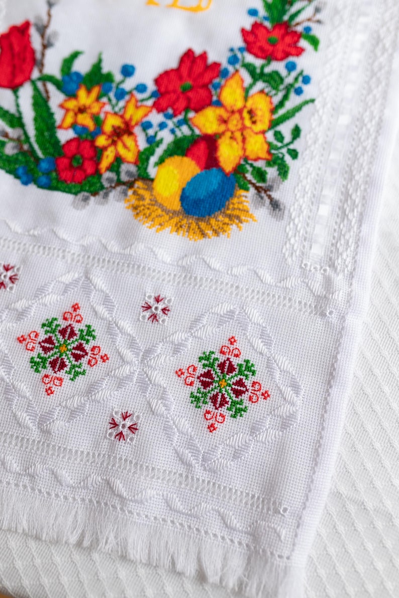 Handmade Ukrainian Easter Basket Cover