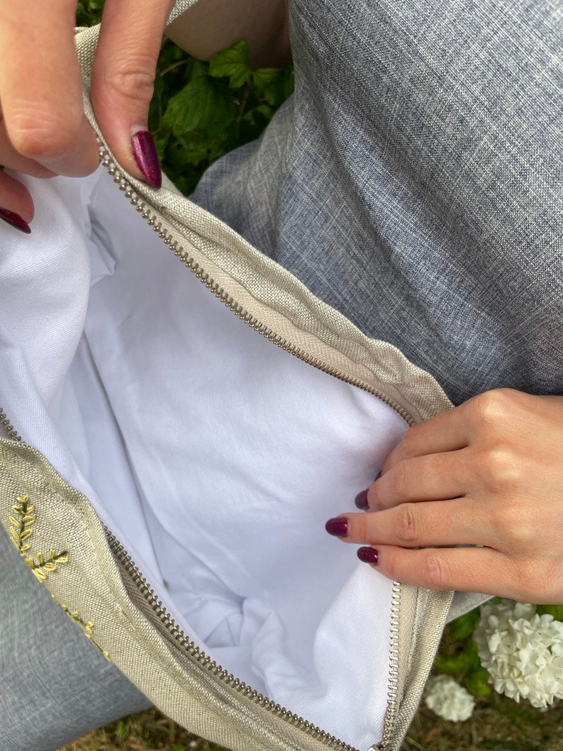 Handmade hemp crossbody bag