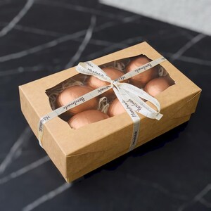 Set of 6 hand painted bronze Easter eggs