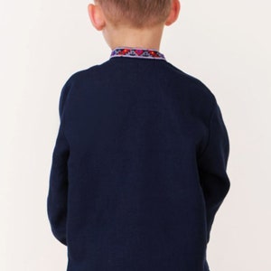 Navy vyshyvanka for boys
