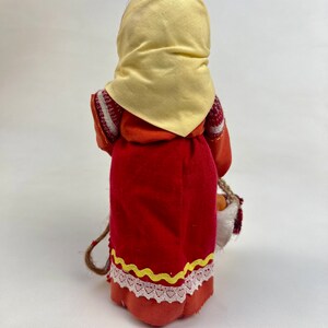 Ukrainian Motanka doll, Easter doll with candles and Easter basket, Collectible doll art, Easter gift for women, Unique decorative gift bild 3