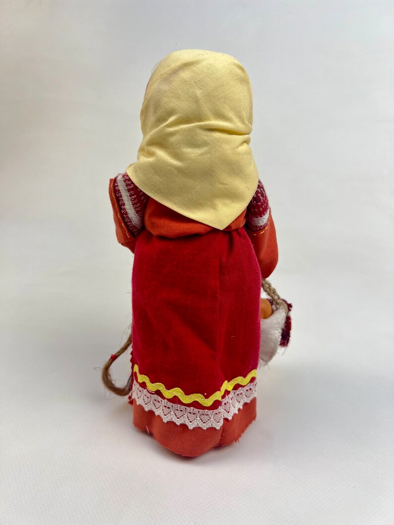 Ukrainian Motanka doll, Easter doll with candles and Easter basket, Collectible doll art, Easter gift for women, Unique decorative gift bild 3