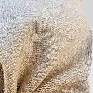 Embroidered Linen Drawstring Bag, Reusable Dry Goods Pouch, Organic Kitchen Storage (19×26 cm) imagen 5