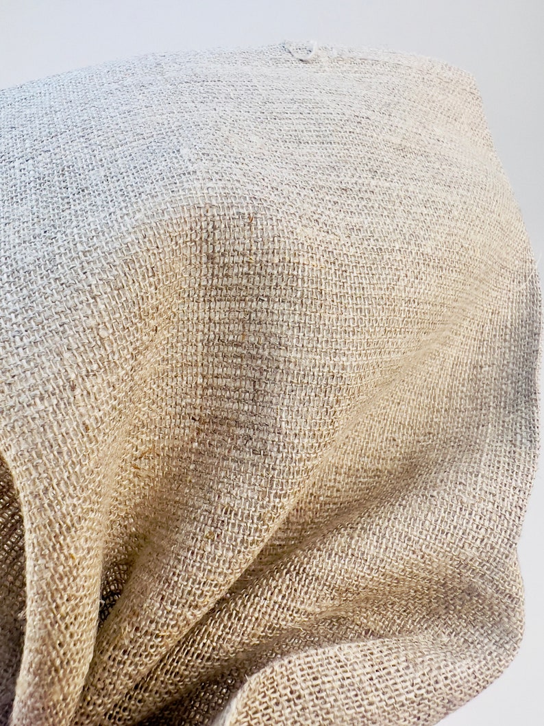 Embroidered Linen Drawstring Bag, Reusable Dry Goods Pouch, Organic Kitchen Storage (19×26 cm) imagen 5