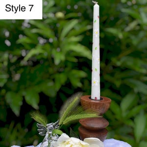 Hand painted candle, Elegant decorative candle for gifts, Home decor or ceremony use, 22cm height