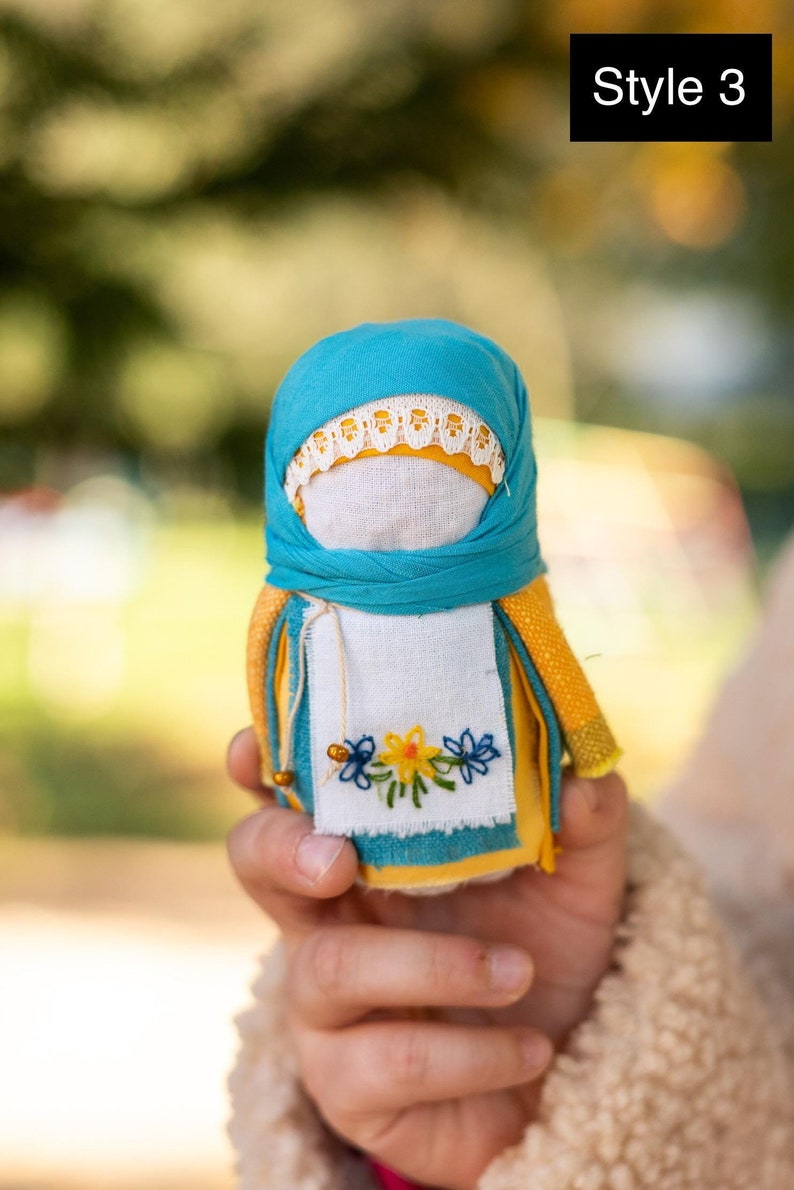 Embroidered Slavic Zernynka dolls