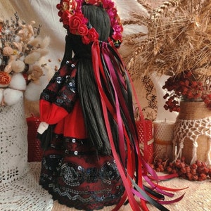 Ukrainian Motanka doll, Easter doll with candles and Easter basket, Collectible doll art, Easter gift for women, Unique decorative gift bild 10