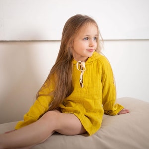 baby boy muslin yellow shirt