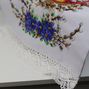 Ukrainian Easter beaded embroidery cover