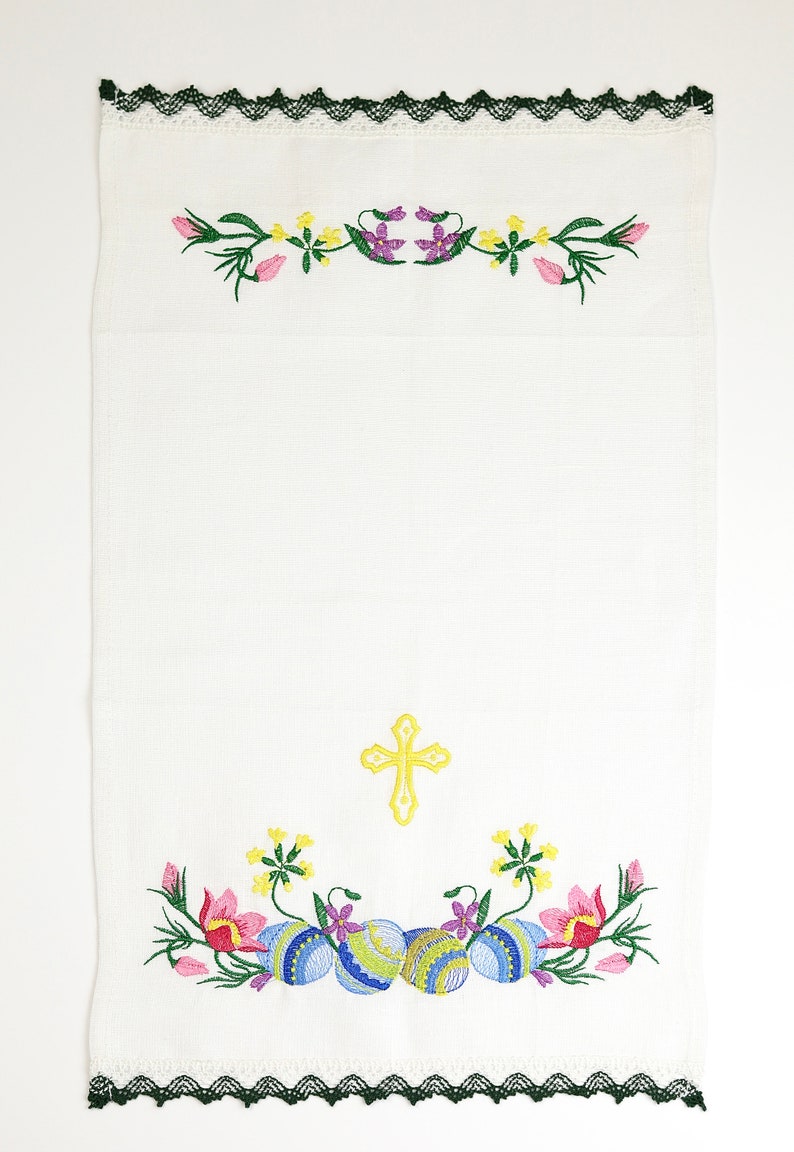 Linen Pascha basket cover