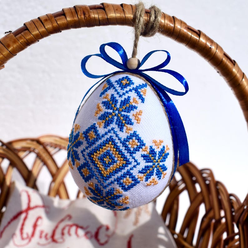 Ukrainian cross-stitch Pysanka
