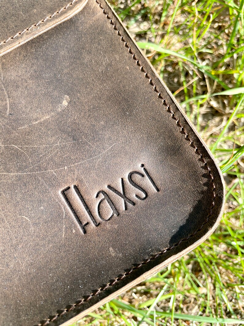 Distressed Leather Messenger Bag, Brown Leather Crossbody Bag, Vintage Shoulder Satchel, Handmade Rustic Laptop Bag