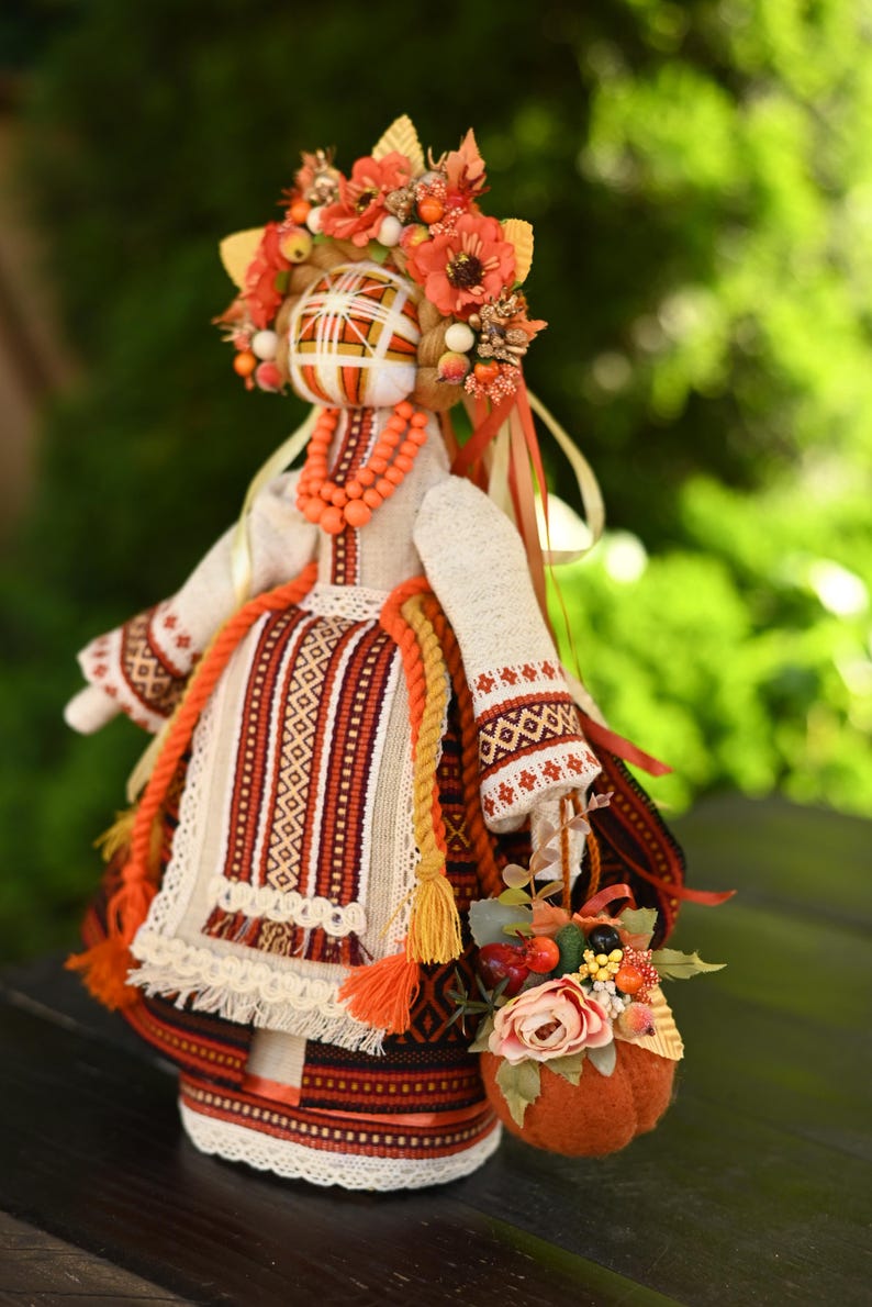 Ukrainian Motanka doll, Waldorf doll, Amulet, Traditional doll, Ukrainian Motanka doll, Talisman Doll, Rag doll, Unique decorative gift Bild 4