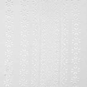 Embroidered Folk Cotton Basket Cover with Traditional Slavic Woman Motif, Decorative Textile Cloth for Home Styling and Seasonal Display