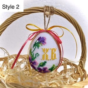 egg ornaments with colorful floral designs