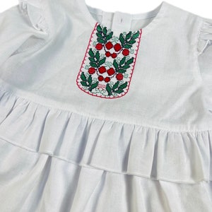 Baby girl embroidered dress with bloomers