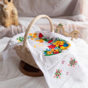 Handmade Ukrainian Easter Basket Cover