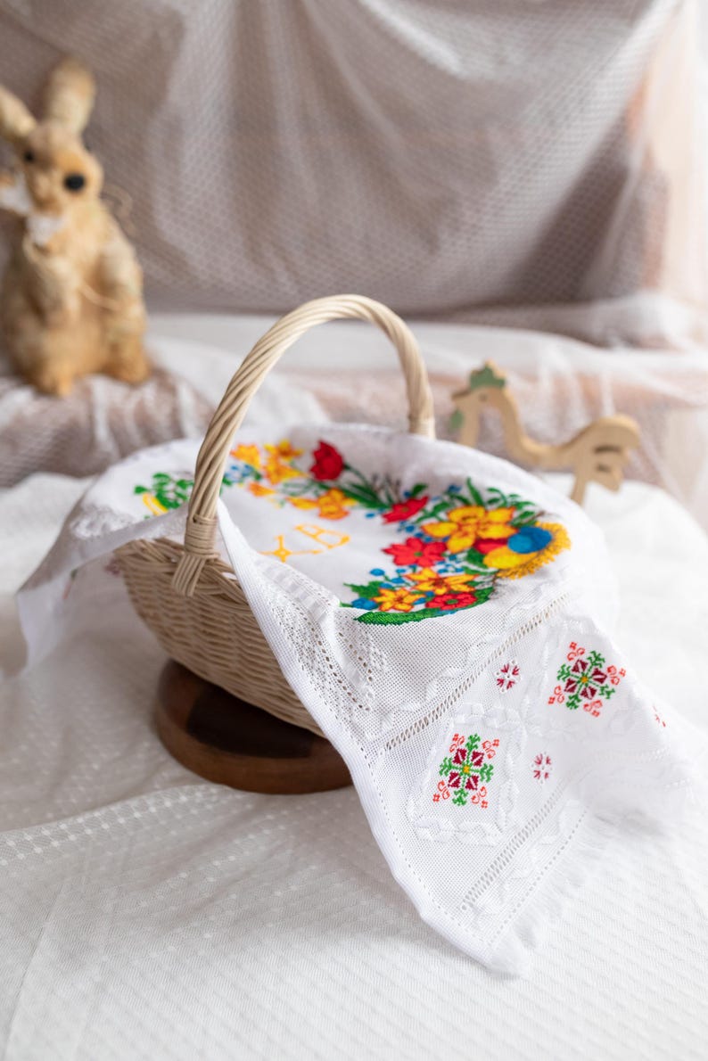 Handmade Ukrainian Easter Basket Cover