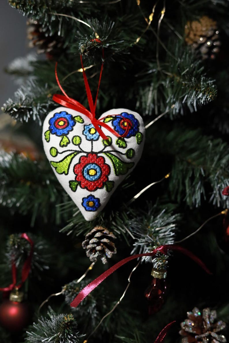 Embroidered Christmas Ornaments