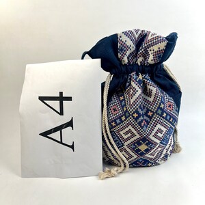 Ethnic-Inspired Backpack with Adjustable Straps