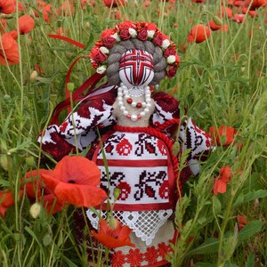Ukrainian Motanka doll, Waldorf doll, Colorful Ukrainian amulet, Traditional doll, Ukrainian Motanka doll, Talisman Doll, Rag doll image 4