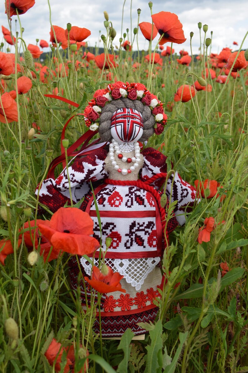 Ukrainian Motanka doll, Waldorf doll, Colorful Ukrainian amulet, Traditional doll, Ukrainian Motanka doll, Talisman Doll, Rag doll image 4
