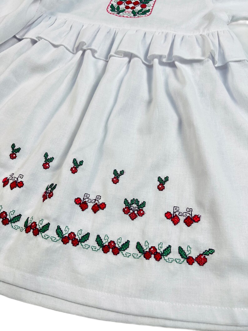 Baby girl embroidered dress with bloomers