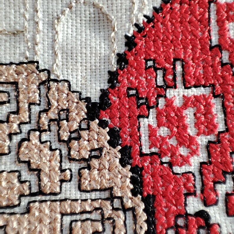 Ukrainian Embroidered Easter Basket Cover