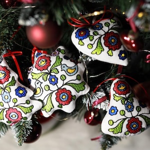 Embroidered Christmas Ornaments