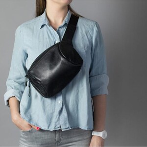 Handmade leather fanny pack