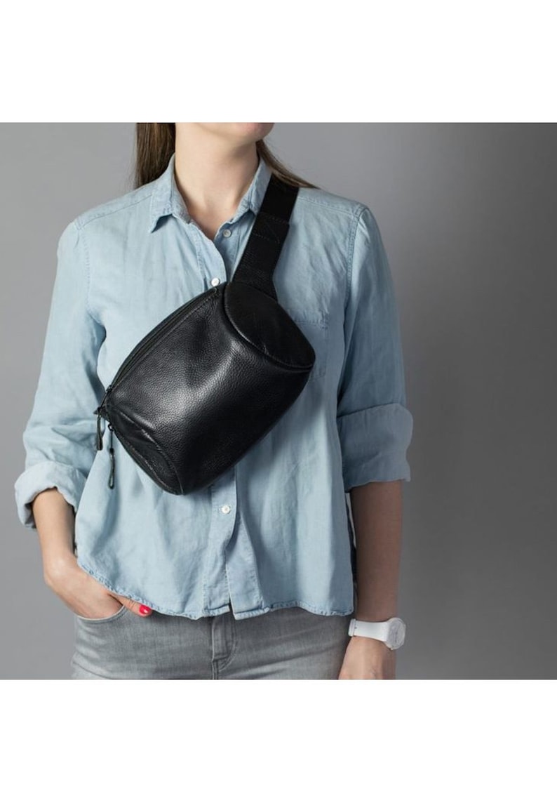 Handmade leather fanny pack