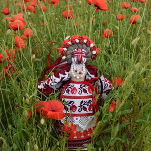 Ukrainian Motanka doll, Waldorf doll, Colorful Ukrainian amulet, Traditional doll, Ukrainian Motanka doll, Talisman Doll, Rag doll image 7