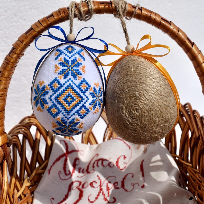Ukrainian cross-stitch Pysanka