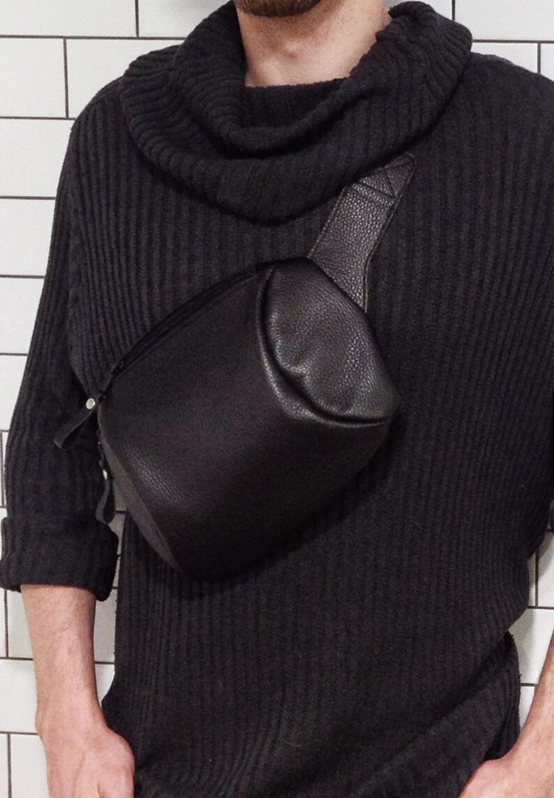 Handmade leather fanny pack