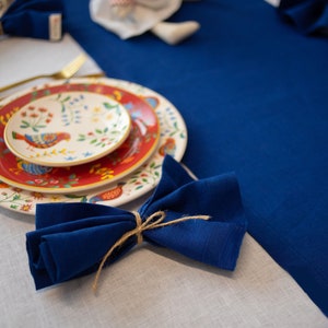 Elegant linen table napkin for dining table