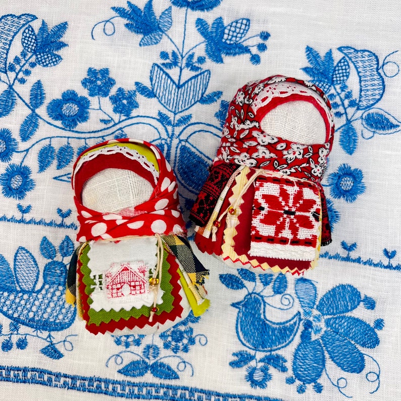 Ukrainian Motanka doll, Mini motanka, Zernynka, Marriage amulet doll, IVF amulet, Waldorf doll, Talisman doll, Protective dolls, National afbeelding 8