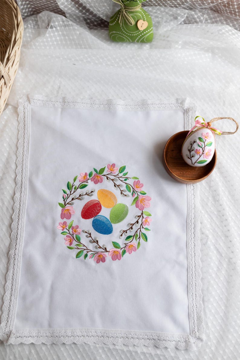 Orthodox Easter embroidered napkin