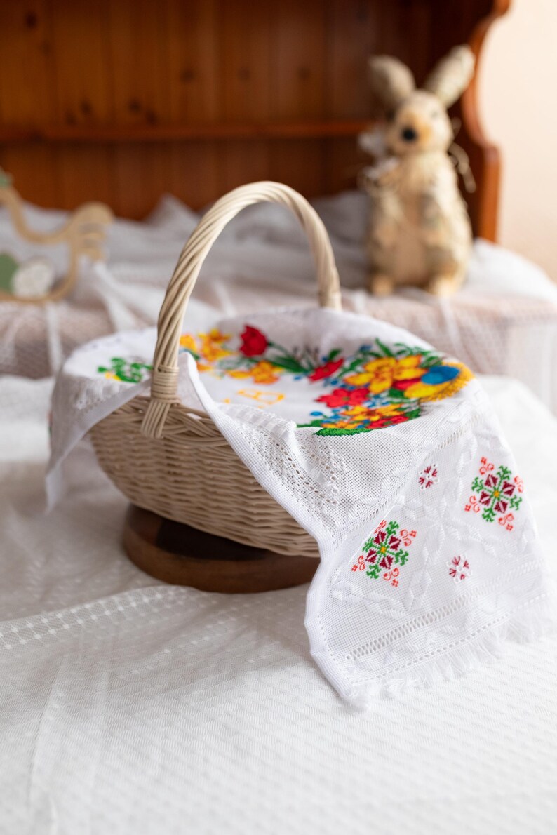 Handmade Ukrainian Easter Basket Cover