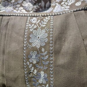 Boho embroidered shoulder bag
